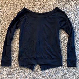 T2 Love black long sleeve tee